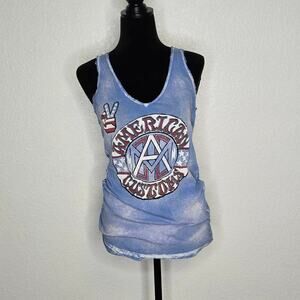 Vintage Affliction American Customs Women’s Large Graphic Tank Top Made in USA